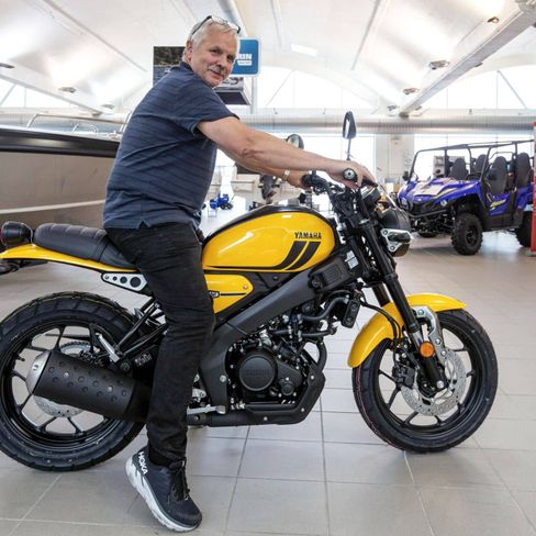 Yamaha gul motorsykkel