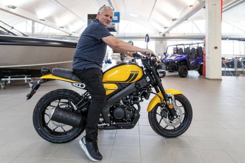 Yamaha gul motorsykkel